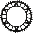 Load image into Gallery viewer, JT Sprockets Rear Sprocket - 520 - Black - 44 Tooth JTA822.44BLK - Main Product View