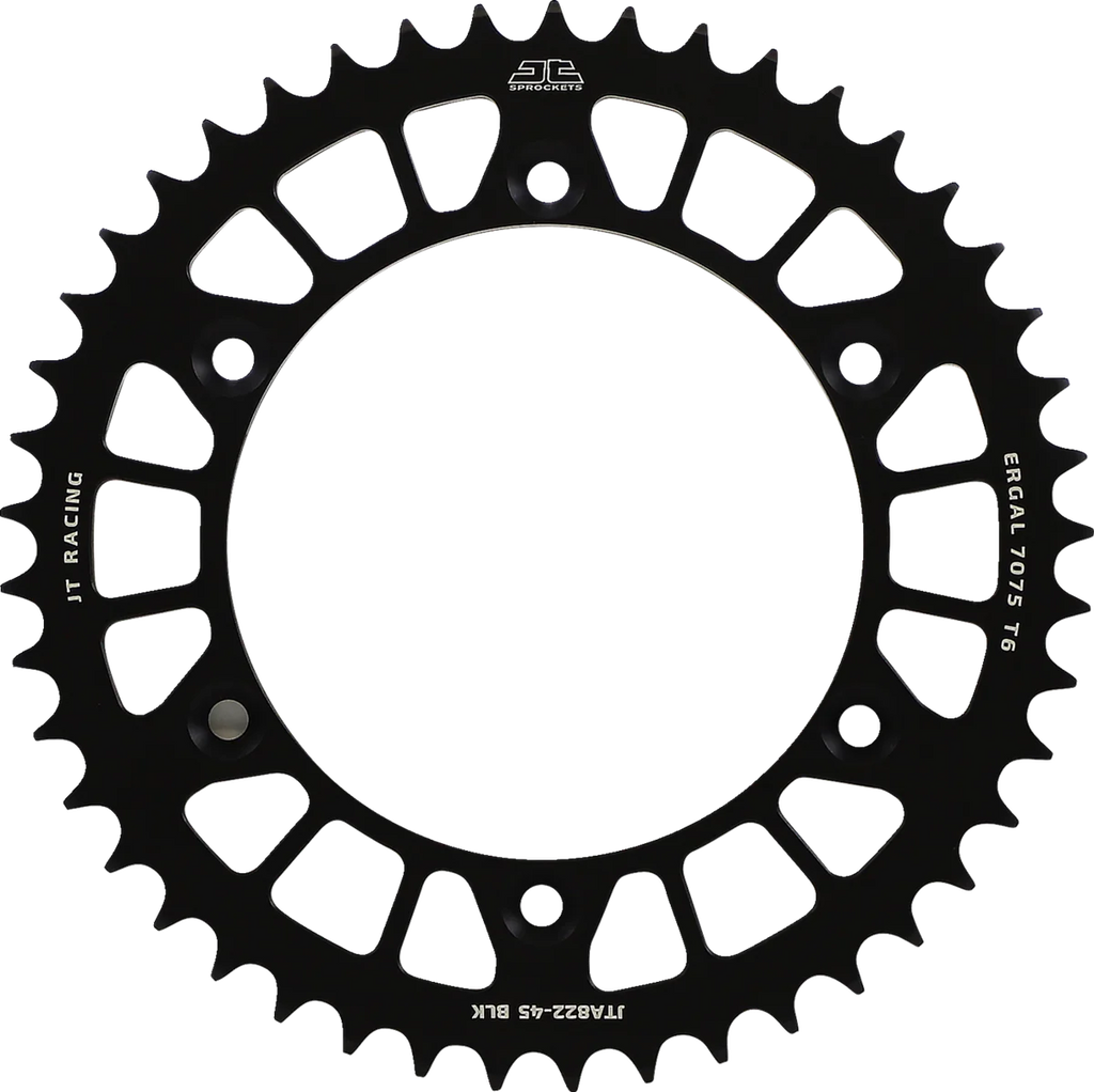 JT Sprockets Rear Sprocket - 520 - Black - 45 Tooth JTA822.45BLK - Main Product View