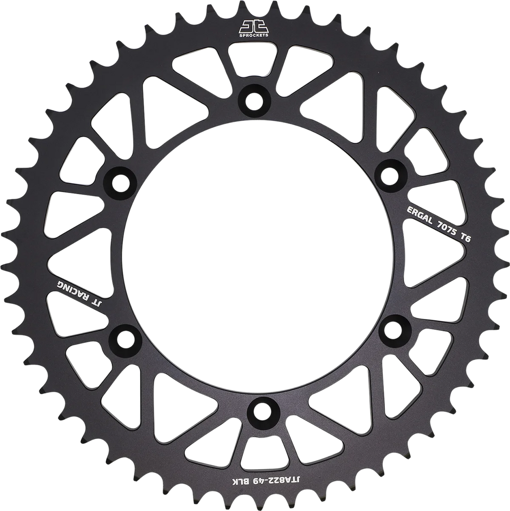JT Sprockets Rear Sprocket - 520 - Black - 49 Tooth JTA822.49BLK - Main Product View