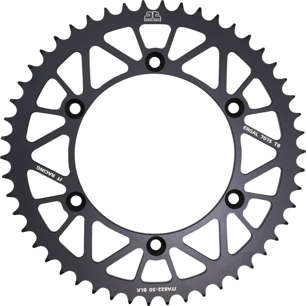 JT Sprockets Rear Sprocket - 520 - Black - 50 Tooth JTA822.50BLK - Main Product View
