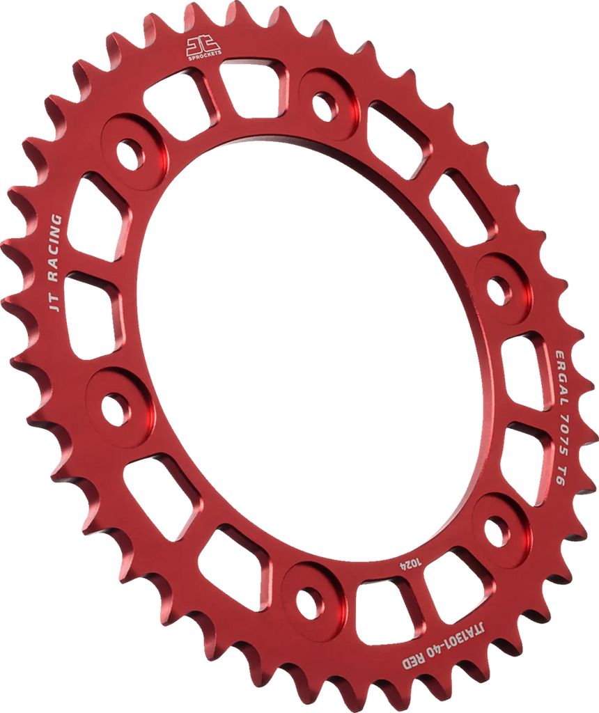 JT Sprockets Rear Sprocket - Aluminum - 40 Tooth - Red - CRF 300 JTA1301.40RED - Main Product View