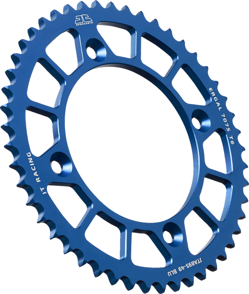 JT Sprockets Rear Sprocket - Aluminum - 49 Tooth - Blue - Gas Gas/Husqvarna/KTM JTA895.49BLU - Main Product View