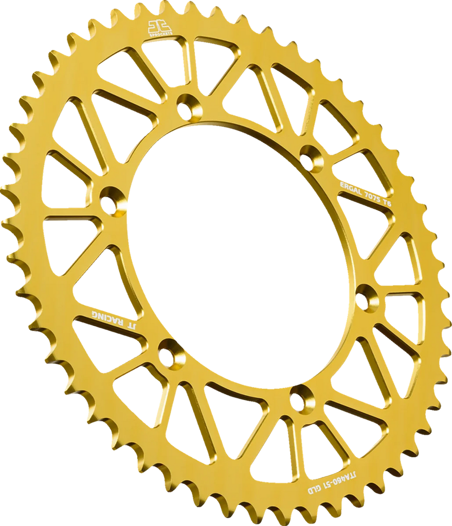 JT Sprockets Rear Sprocket - Aluminum - 51 Tooth - Gold - KX 250/X JTA460.51GLD - Main Product View