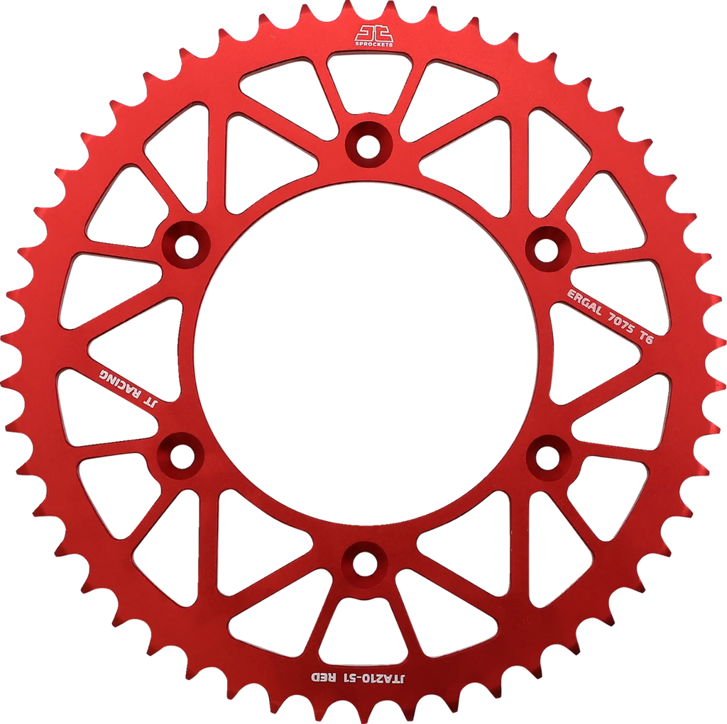 JT Sprockets Rear Sprocket - Beta/Honda - Red - 51 Tooth JTA210.51RED - Main Product View