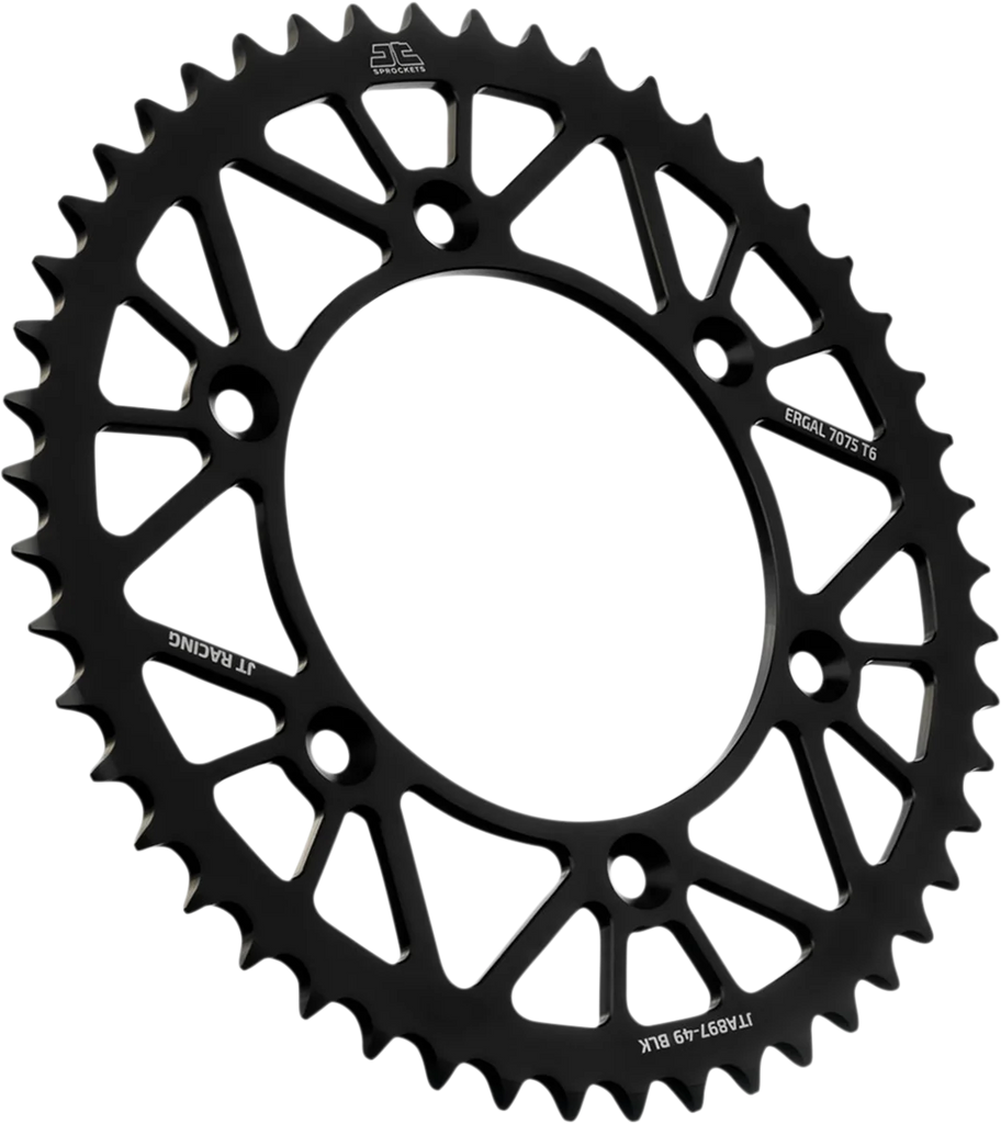 JT Sprockets Rear Sprocket - Black - 49-Tooth JTA897.49BLK - Main Product View