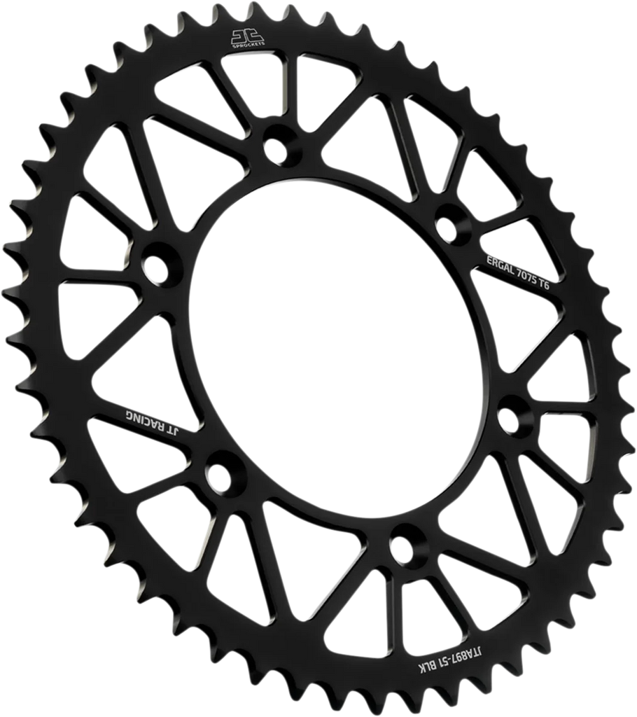 JT Sprockets Rear Sprocket - Black - 51-Tooth JTA897.51BLK - Main Product View