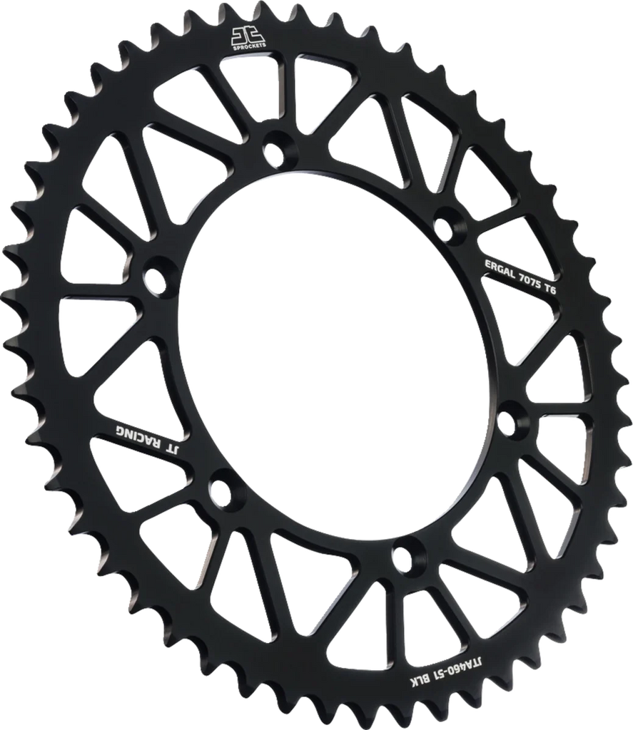 JT Sprockets Rear Sprocket - Black - 51 Tooth - Kawasaki JTA460.51BLK - Main Product View