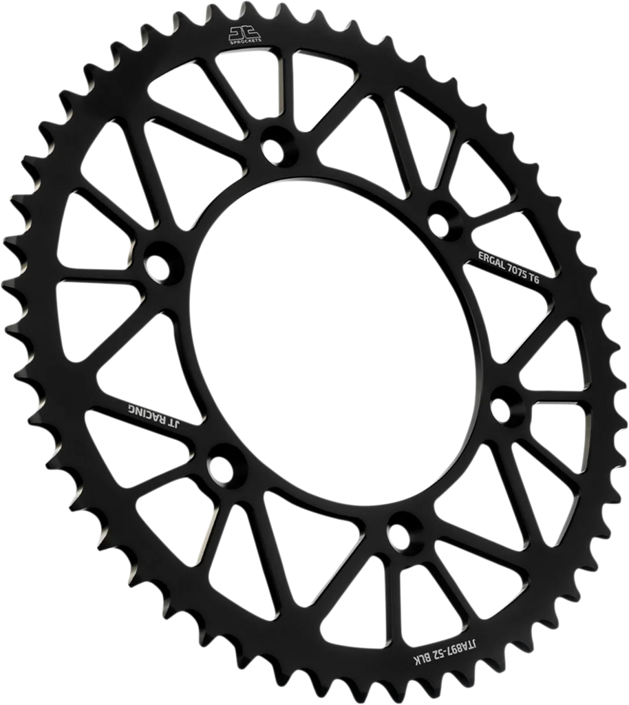 JT Sprockets Rear Sprocket - Black - 52-Tooth JTA897.52BLK - Main Product View