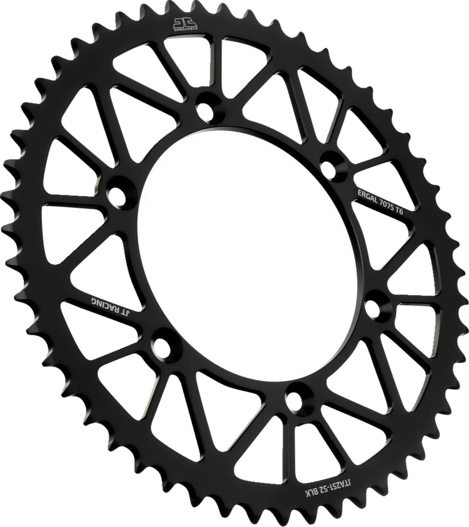JT Sprockets Rear Sprocket - Black - 52 Tooth - Yamaha JTA251.52BLK - Main Product View