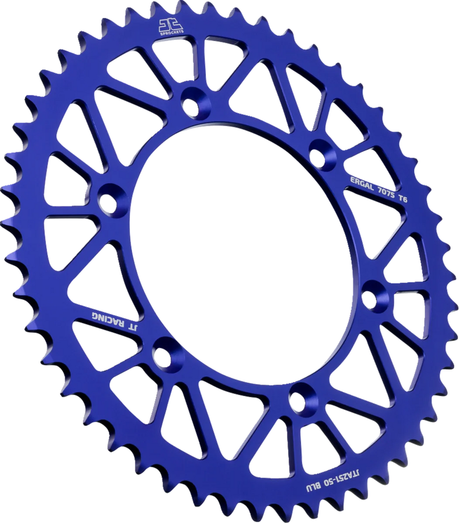 JT Sprockets Rear Sprocket - Blue - 50 Tooth - Yamaha JTA251.50BLU - Main Product View