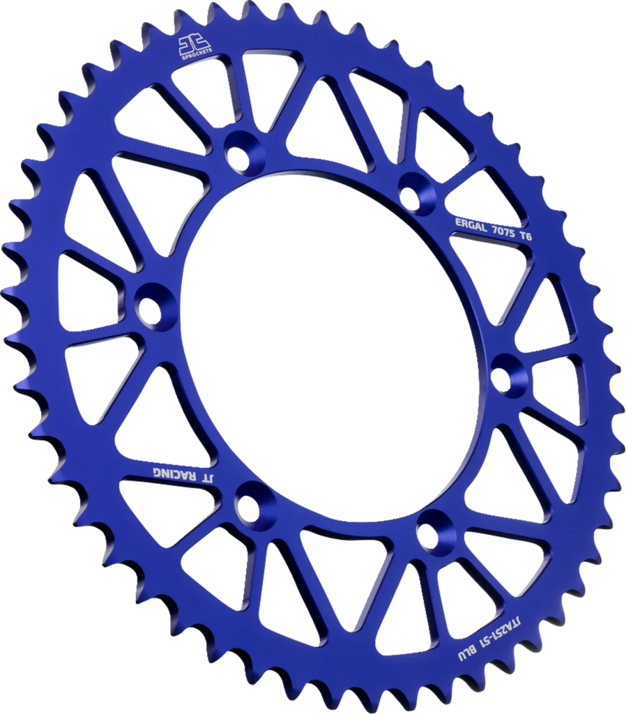 JT Sprockets Rear Sprocket - Blue - 51 Tooth - Yamaha JTA251.51BLU - Main Product View