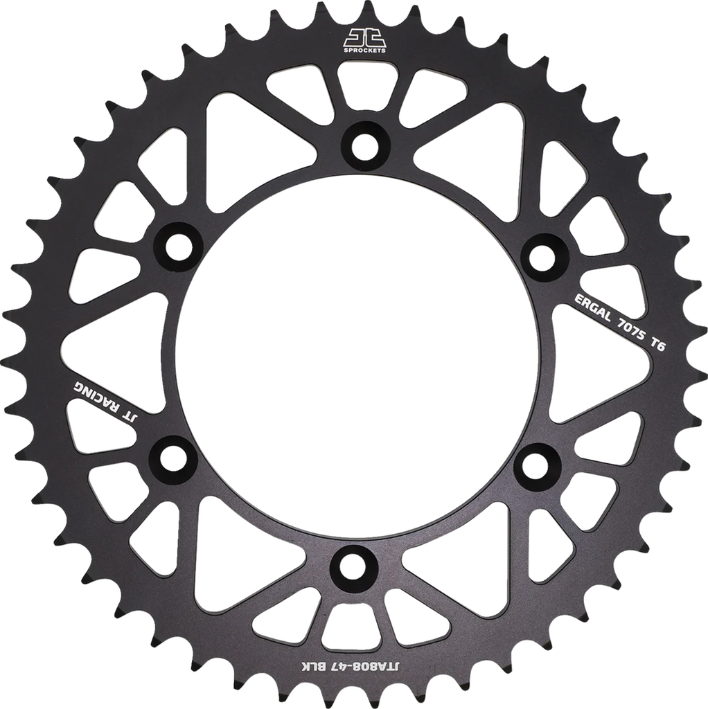 JT Sprockets Rear Sprocket - Honda - Black - 44 Tooth JTA1308.44BLK - Side View