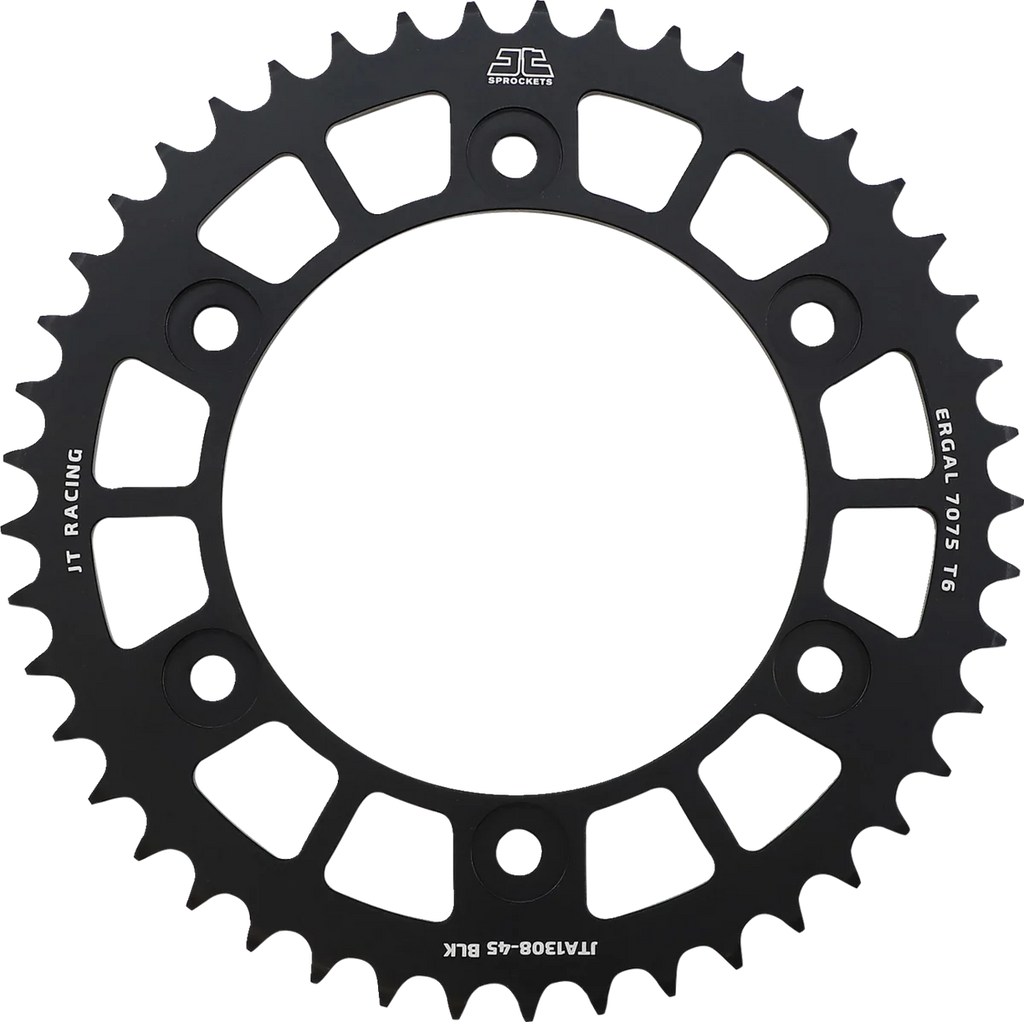 JT Sprockets Rear Sprocket - Honda - Black - 45 Tooth JTA1308.45BLK - Main Product View