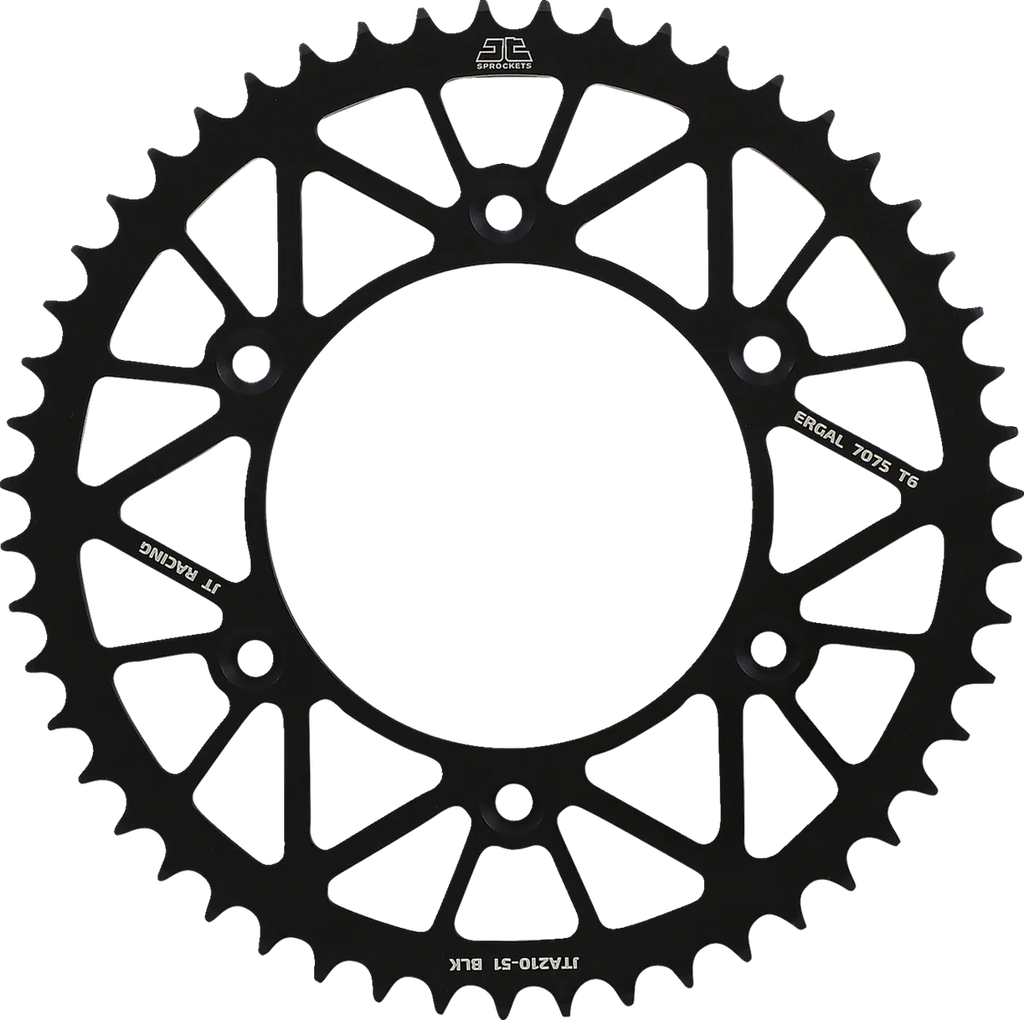 JT Sprockets Rear Sprocket - Honda - Black - 51 Tooth JTA210.51BLK - Main Product View