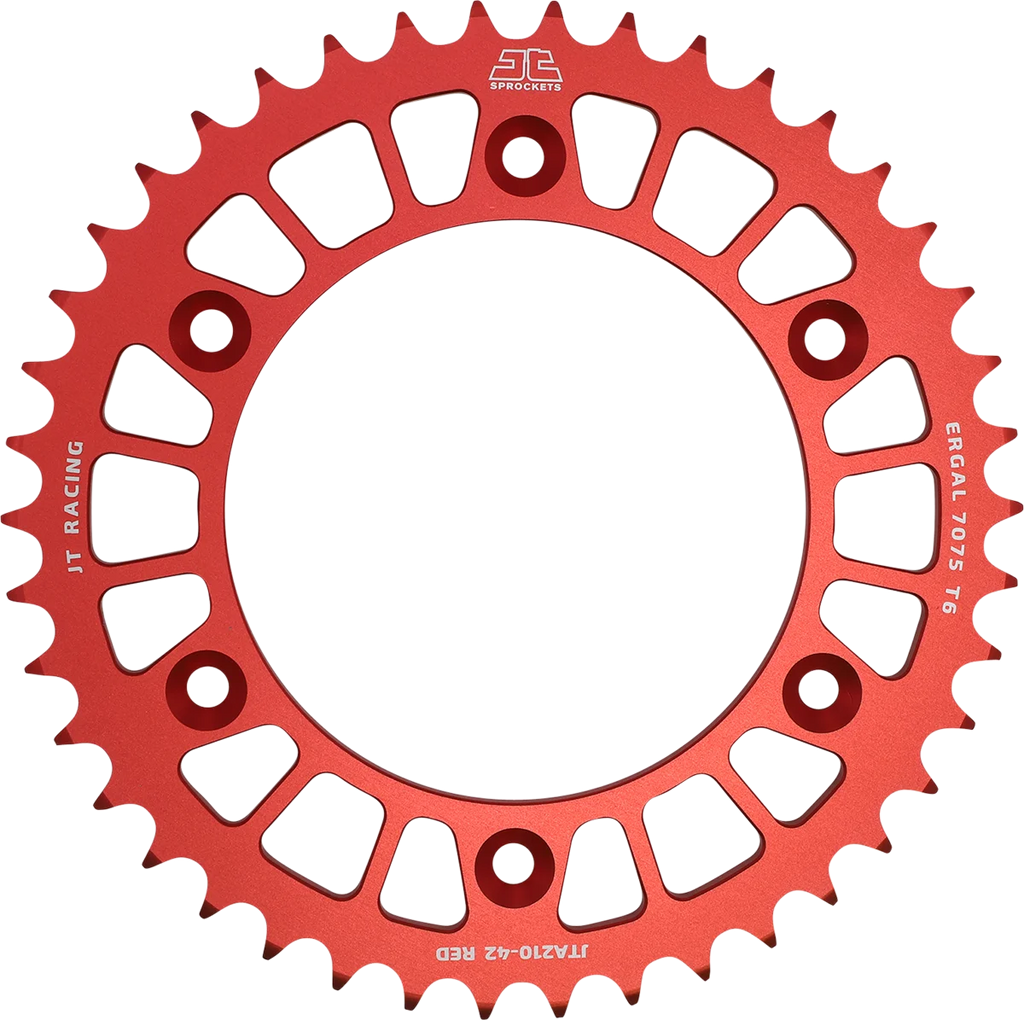JT Sprockets Rear Sprocket - Honda - Red - 42 Tooth JTA210.42RED - Main Product View