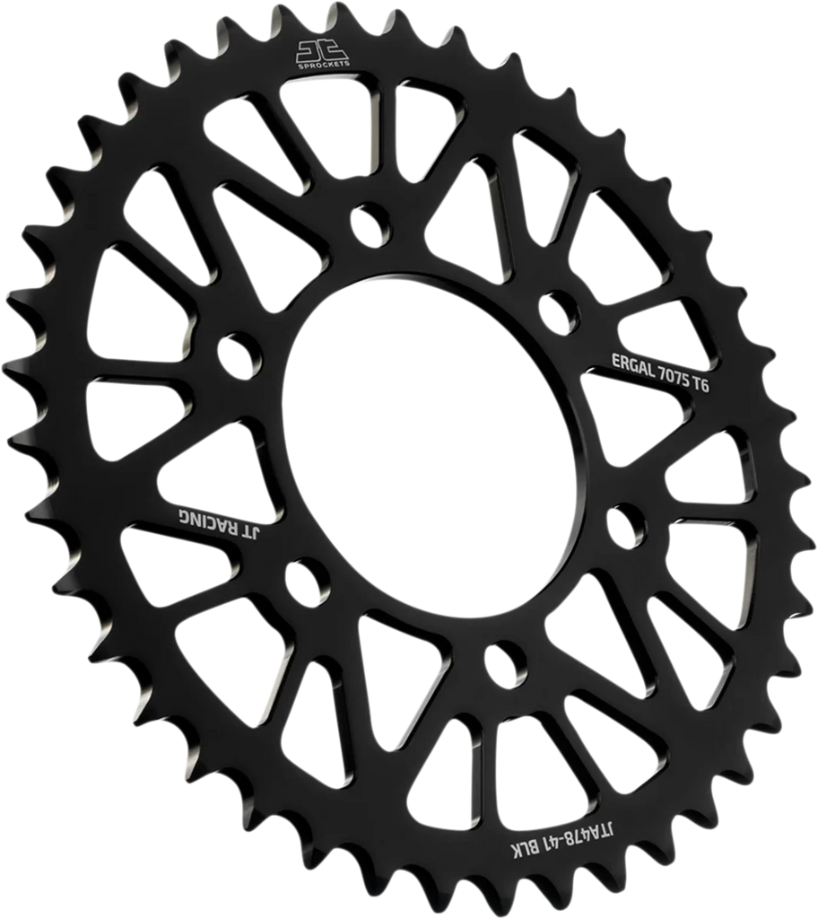 JT Sprockets Rear Sprocket - Honda - Red - 42 Tooth JTA210.42RED - Side View