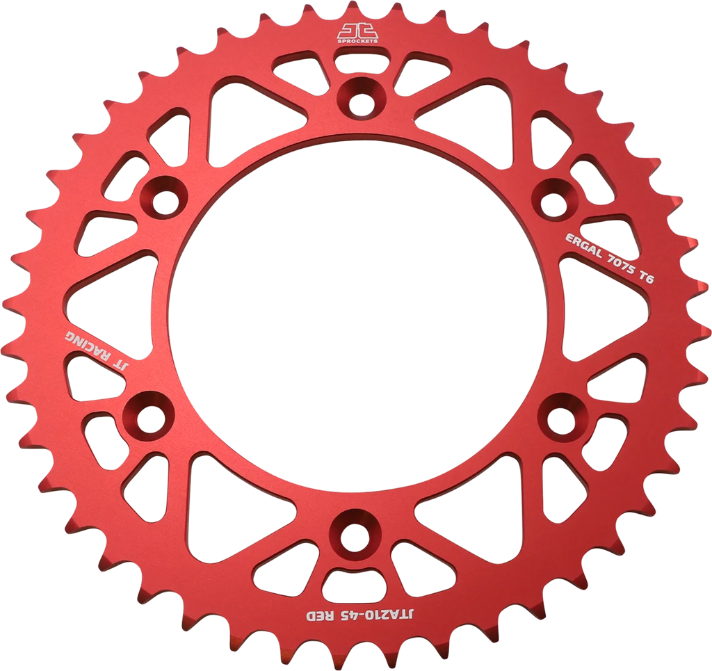 JT Sprockets Rear Sprocket - Honda - Red - 45 Tooth JTA210.45RED - Main Product View