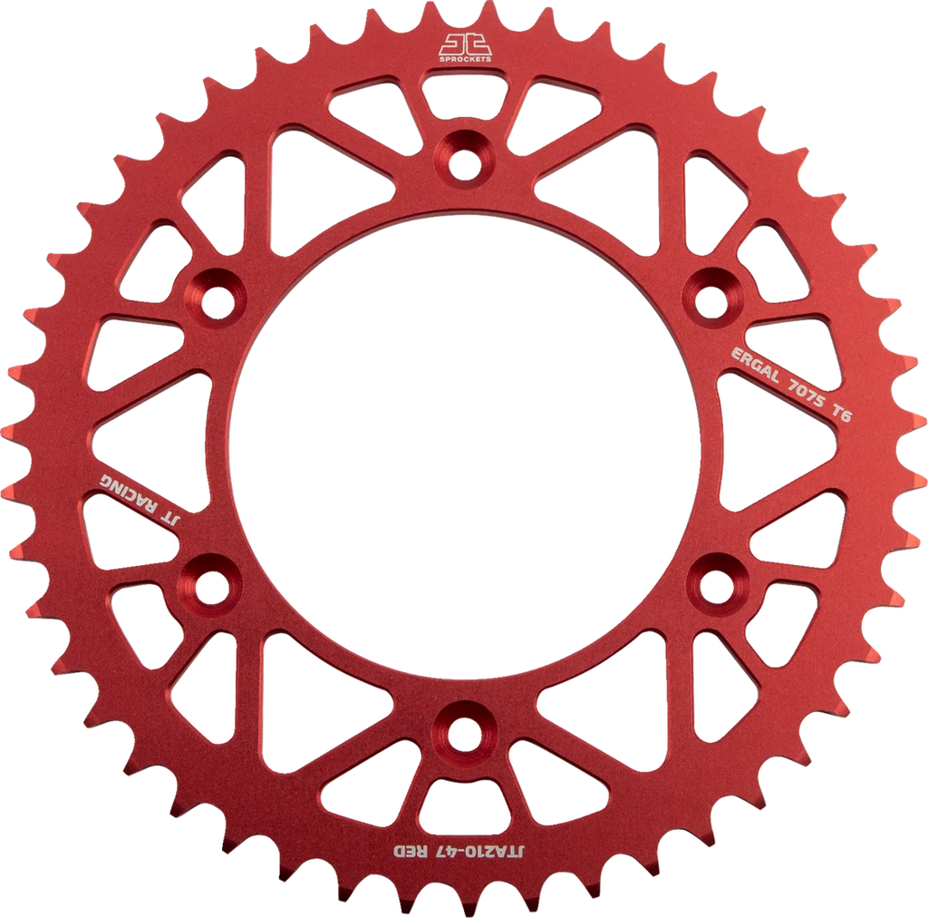 JT Sprockets Rear Sprocket - Honda - Red - 47 Tooth JTA210.47RED - Main Product View