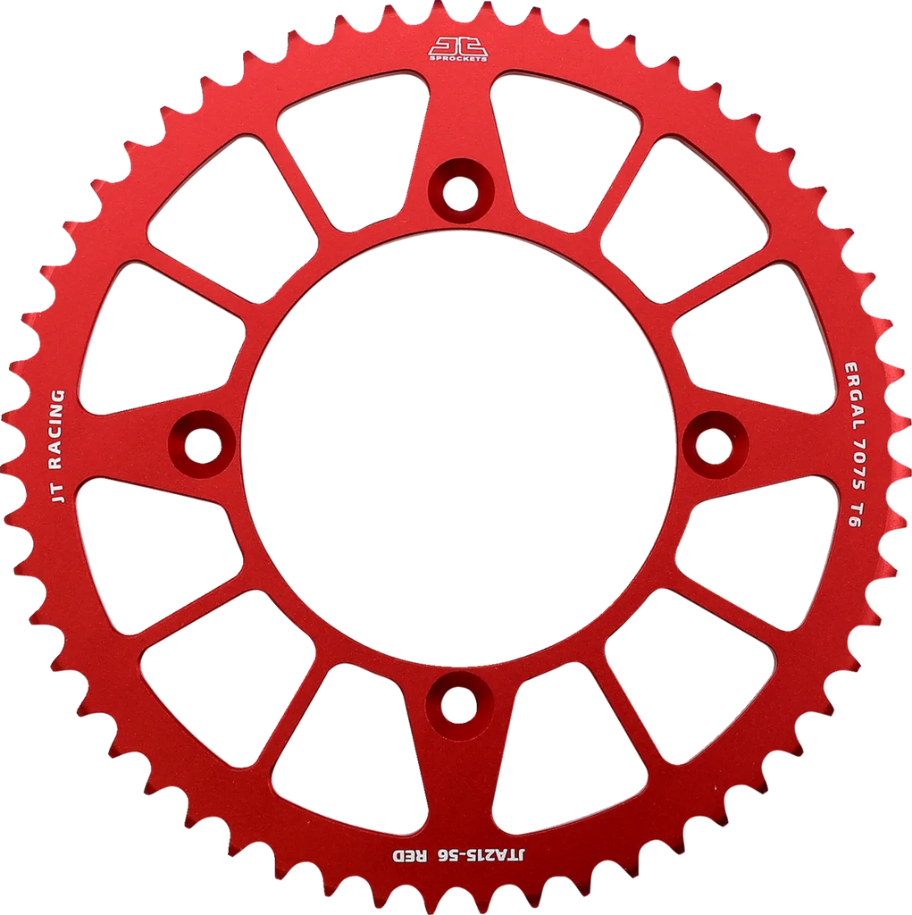 JT Sprockets Rear Sprocket - Honda - Red - 56 Tooth JTA215.56RED - Main Product View