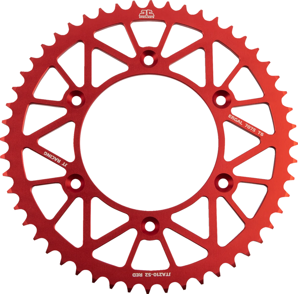 JT Sprockets Rear Sprocket - Honda/Beta - Red - 52 Tooth JTA210.52RED - Main Product View