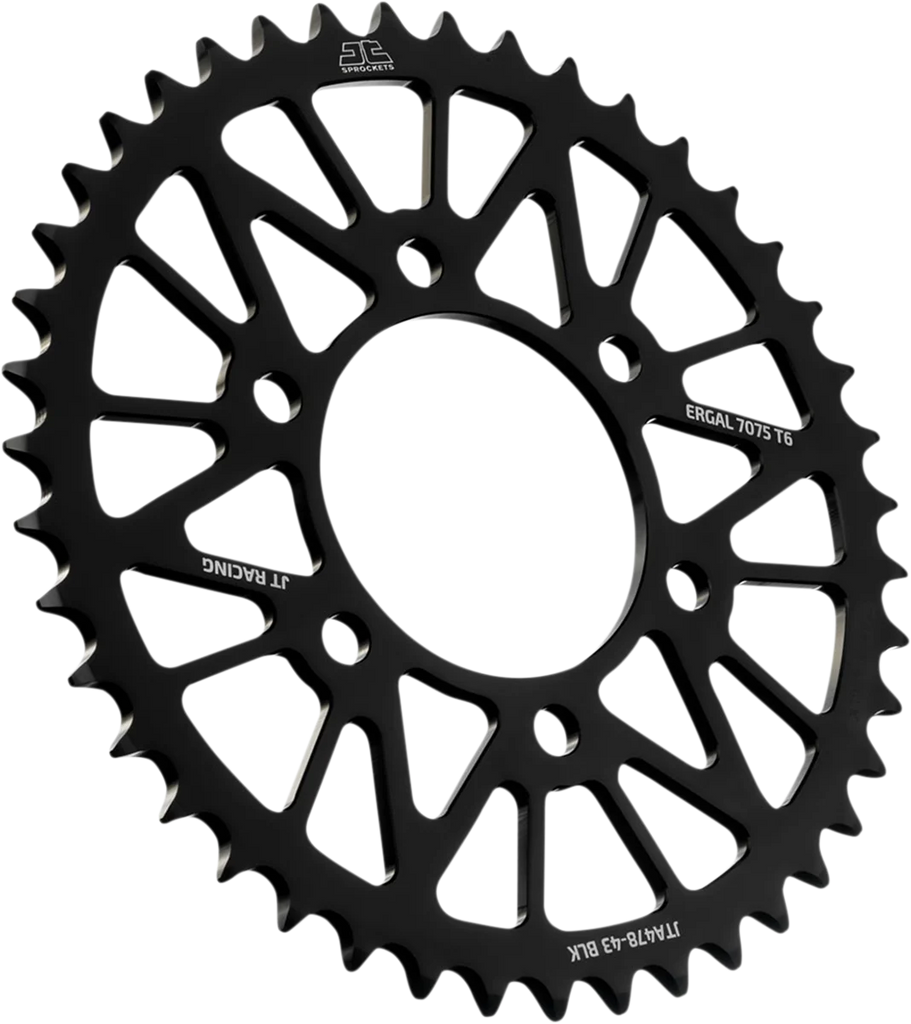 JT Sprockets Rear Sprocket - Kawasaki - Black - 43 Tooth JTA478.43BLK - Main Product View