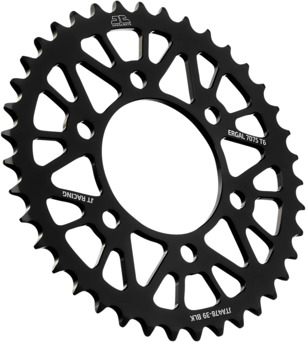 JT Sprockets Rear Sprocket - Kawasaki - Black - 47 Tooth JTA478.47BLK - Side View