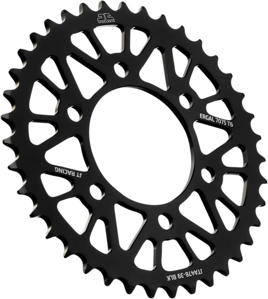 JT Sprockets Rear Sprocket - Kawasaki - Black - 47 Tooth JTA478.47BLK - Side View