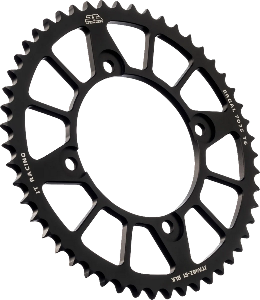 JT Sprockets Rear Sprocket - Kawasaki - Black - 51 Tooth JTA462.51BLK - Main Product View