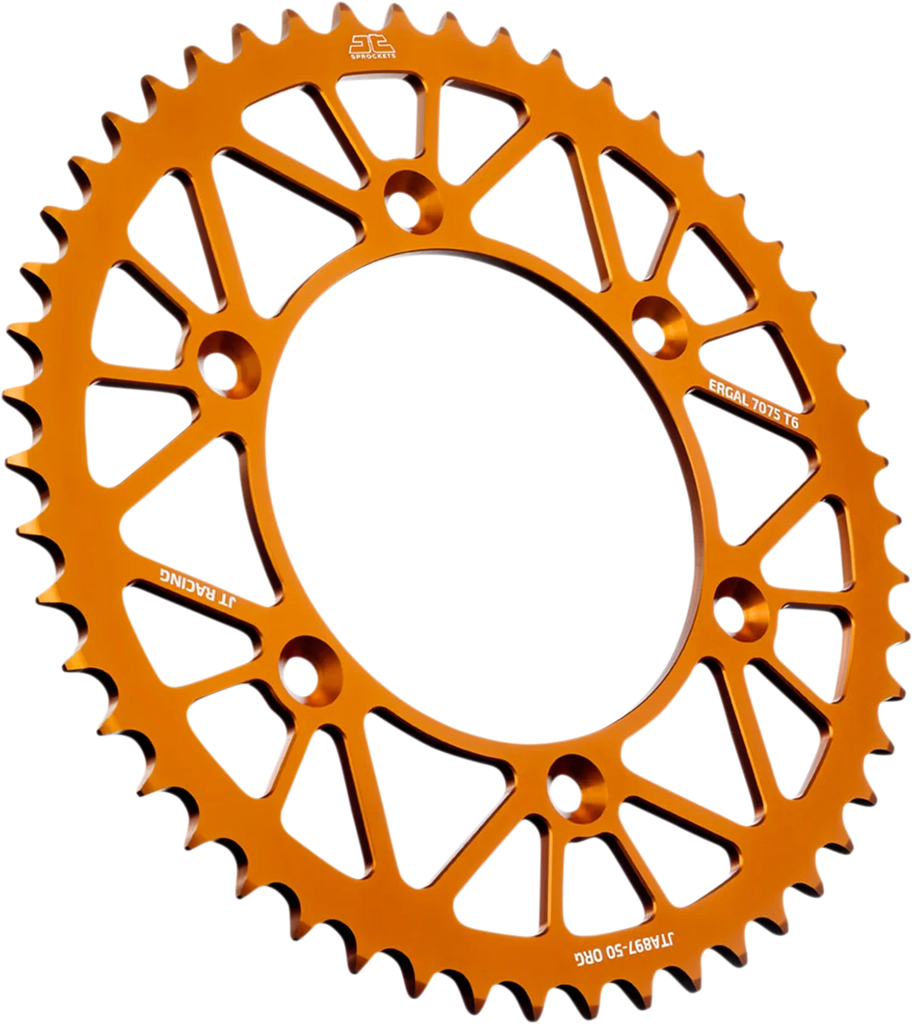 JT Sprockets Rear Sprocket - Orange - 50-Tooth JTA897.50ORG - Main Product View