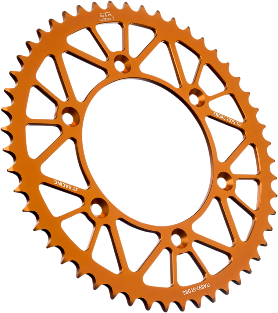 JT Sprockets Rear Sprocket - Orange - 51-Tooth JTA897.51ORG - Main Product View