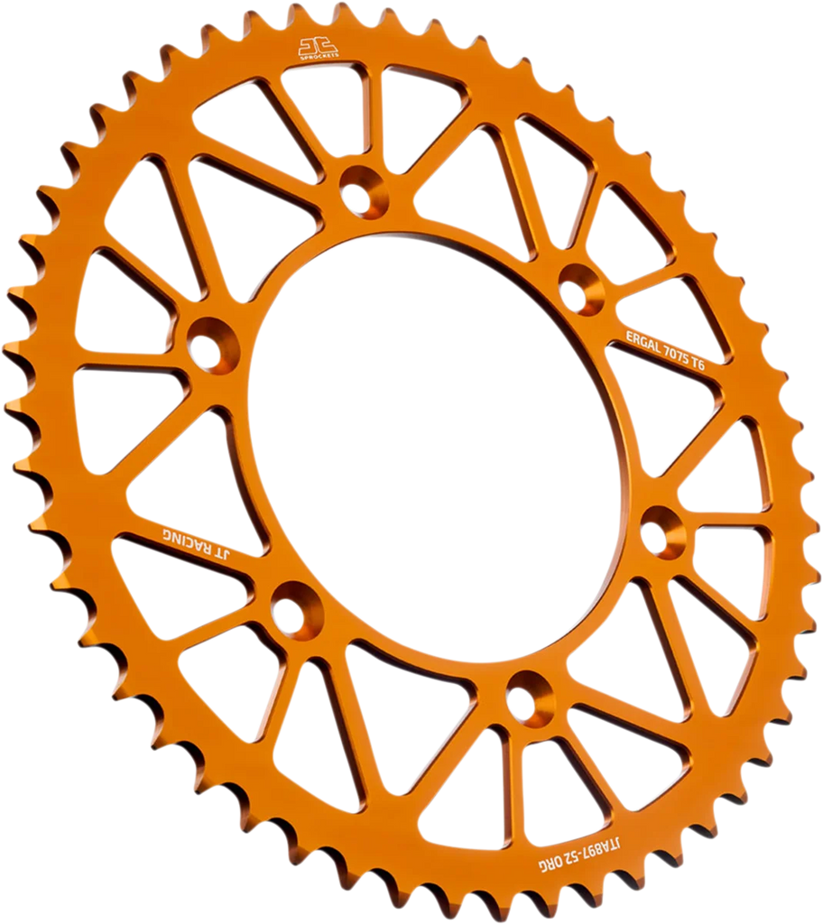 JT Sprockets Rear Sprocket - Orange - 52-Tooth JTA897.52ORG - Main Product View