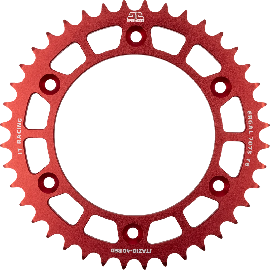 JT Sprockets Rear Sprocket - Red - 40 Tooth - Honda JTA210.40RED - Main Product View