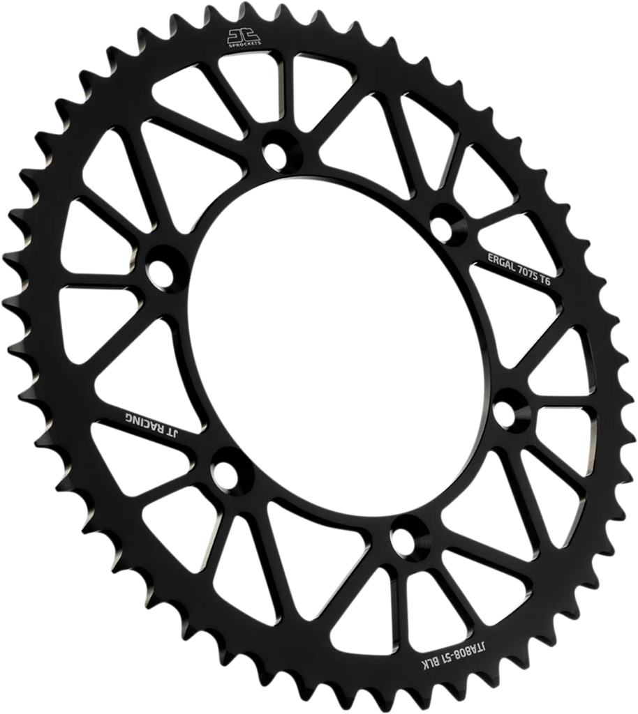 JT Sprockets Rear Sprocket - Suzuki - Black - 51-Tooth JTA808.51BLK - Main Product View