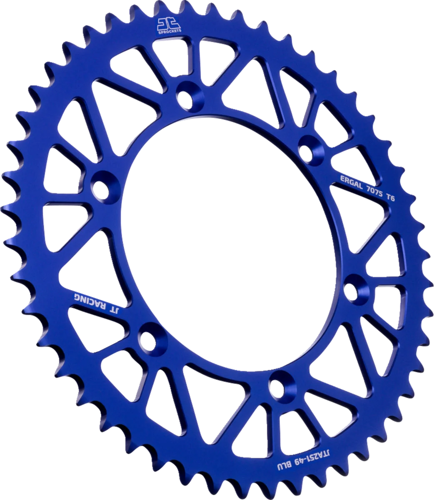 JT Sprockets Rear Sprocket - Yamaha - Blue - 49 Tooth JTA251.49BLU - Main Product View