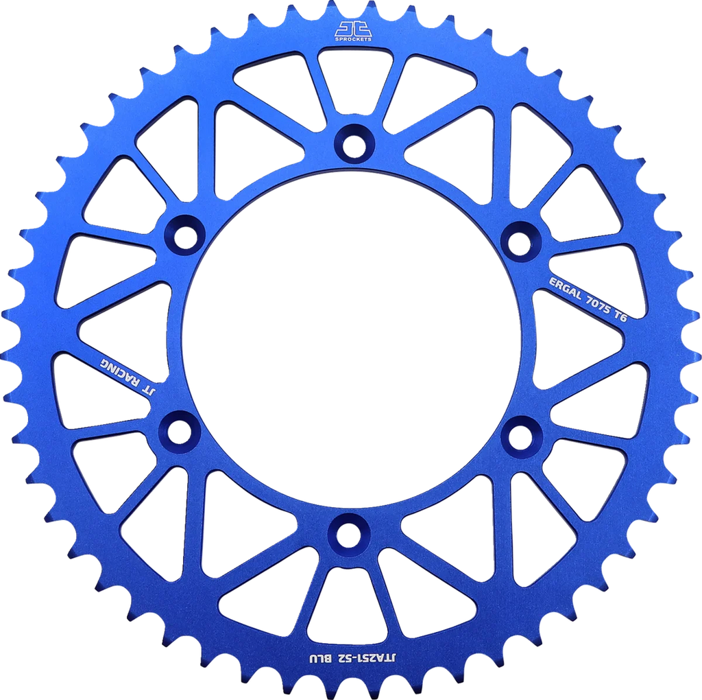 JT Sprockets Rear Sprocket - Yamaha - Blue - 52 Tooth JTA251.52BLU - Main Product View