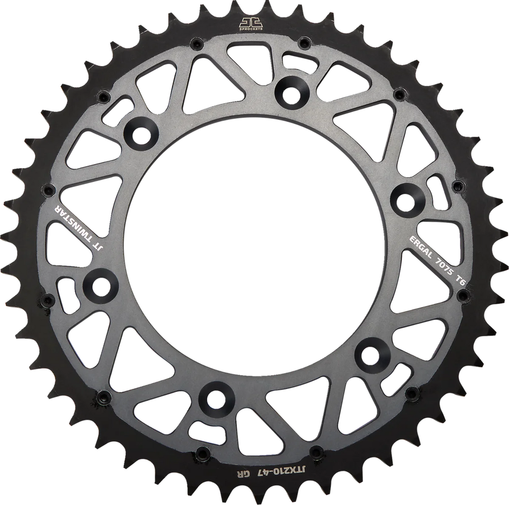 JT Sprockets Steel Rear Sprocket - Graphite - 47 Tooth JTX210.47GR - Main Product View