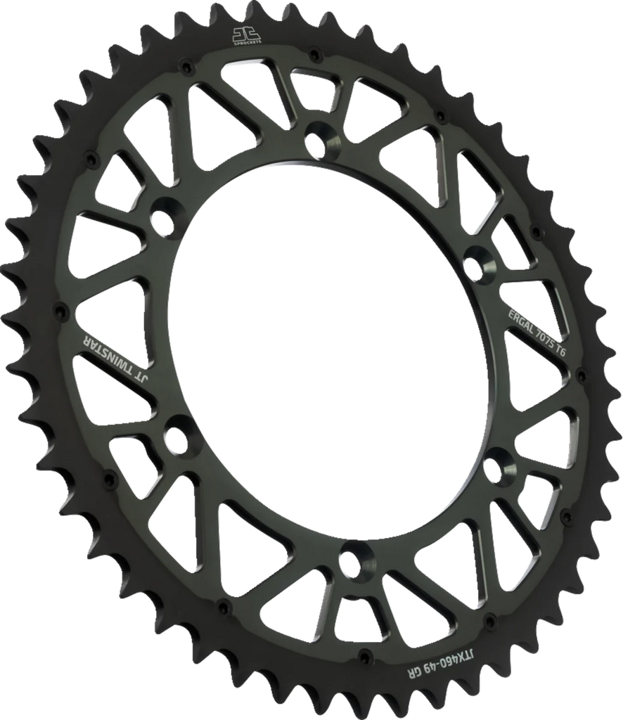 JT Sprockets Steel Rear Sprocket - Graphite - 49 Tooth JTX460.49GR - Main Product View