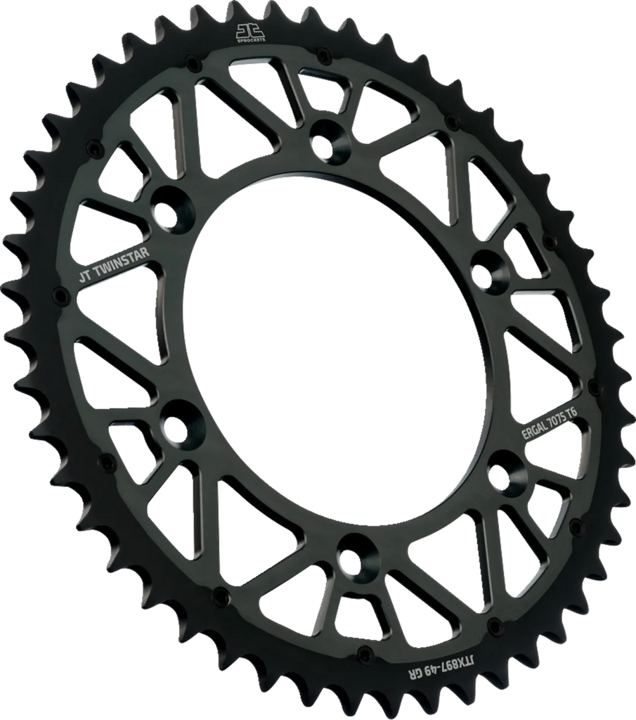 JT Sprockets Steel Rear Sprocket - Graphite - 49 Tooth JTX897.49GR - Main Product View