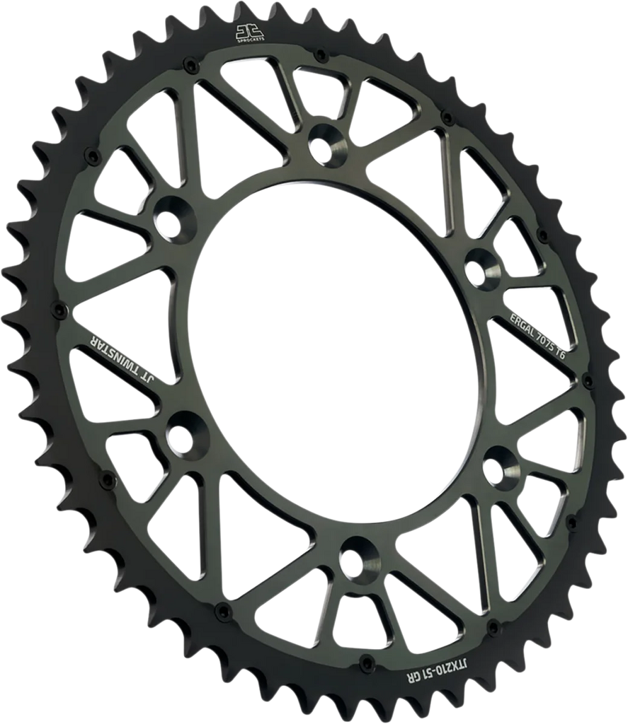 JT Sprockets Steel Rear Sprocket - Graphite - 50 Tooth JTX210.50GR - Main Product View