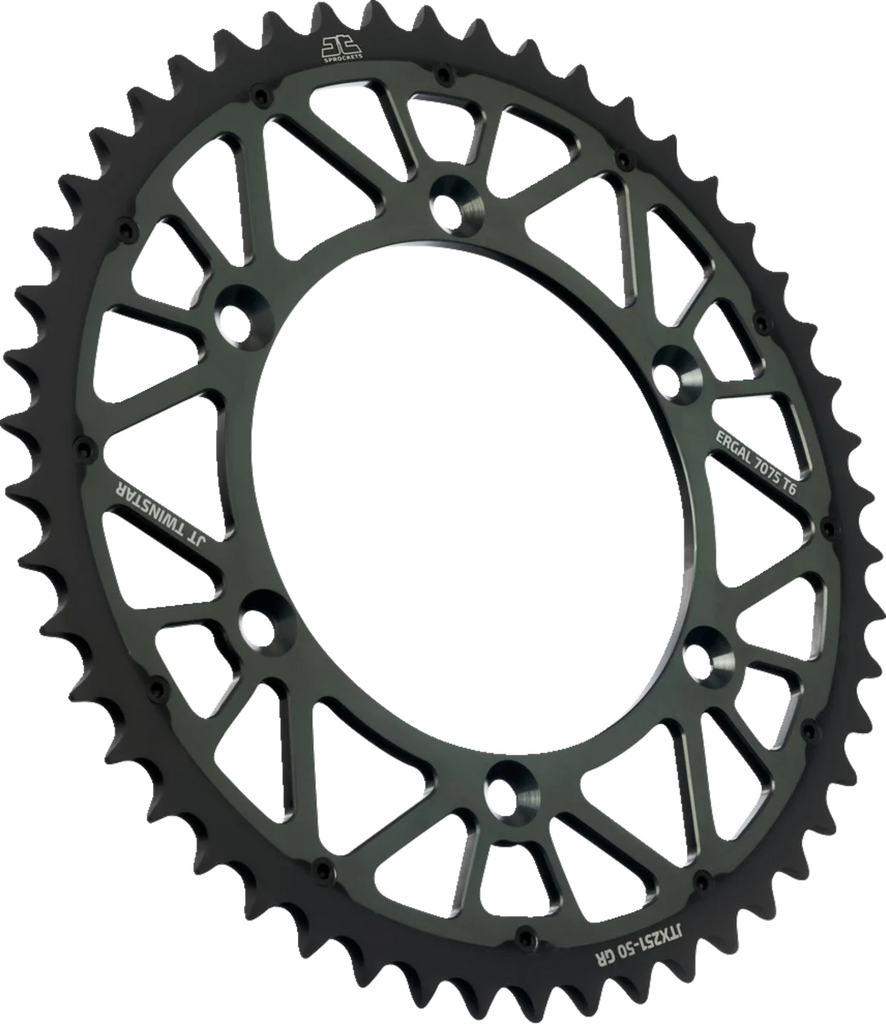 JT Sprockets Steel Rear Sprocket - Graphite - 50 Tooth JTX251.50GR - Main Product View