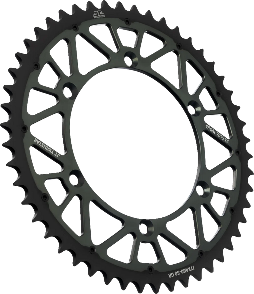 JT Sprockets Steel Rear Sprocket - Graphite - 50 Tooth JTX460.50GR - Main Product View