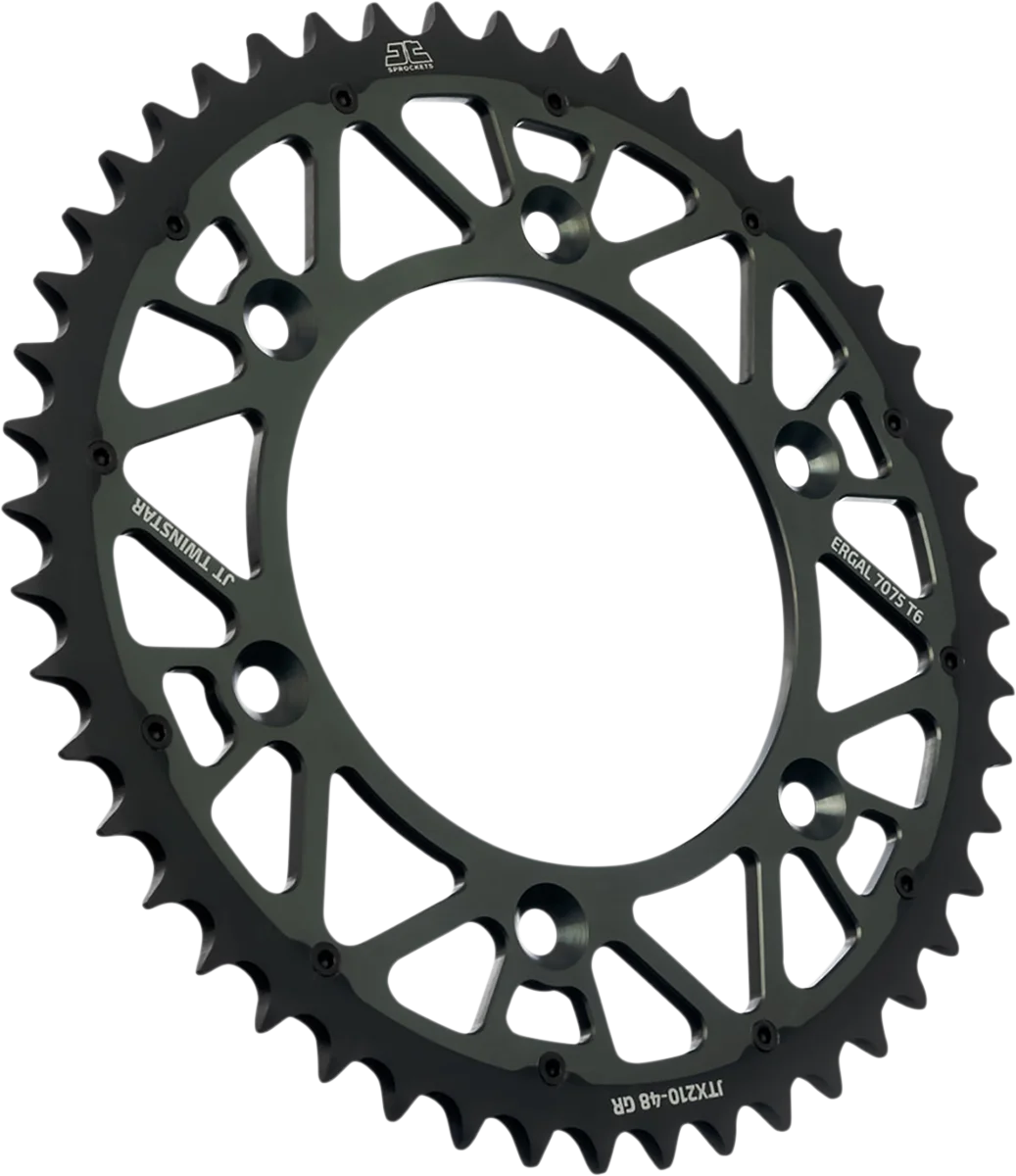 JT Sprockets Steel Rear Sprocket - Graphite - 50 Tooth JTX897.50GR - Side View