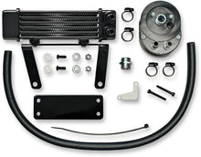 Load image into Gallery viewer, Jagg Oil Coolers Oil Cooler Kit - Low Mount - Softail 750-1290-0323 - Main Product View