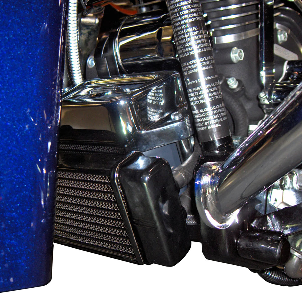 Jagg Oil Coolers Oil Cooler Kit - Low Mount - Touring 750-2300-0323 - Side View