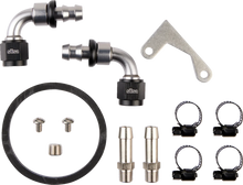 Load image into Gallery viewer, Jagg Oil Coolers Oil Cooler Kit - Low Mount - Touring 750-2400-0323 - Side View