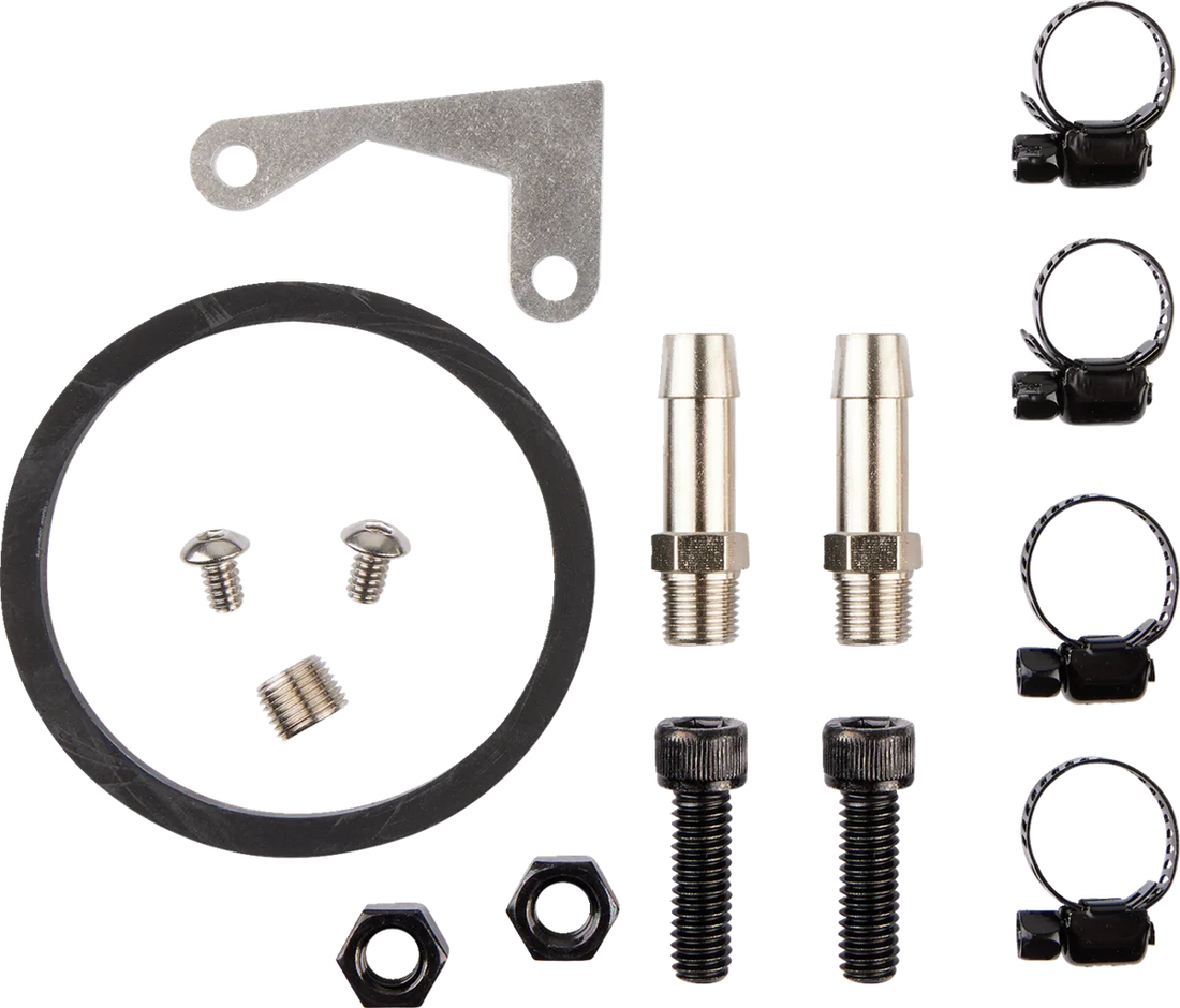 Jagg Oil Coolers Oil Cooler Kit - Vertical - Deluxe 750-1000-0323 - Side View