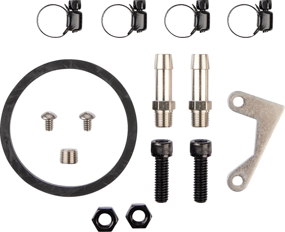 Jagg Oil Coolers Oil Cooler Kit - Vertical - Slimline 750-1200-0323 - Side View