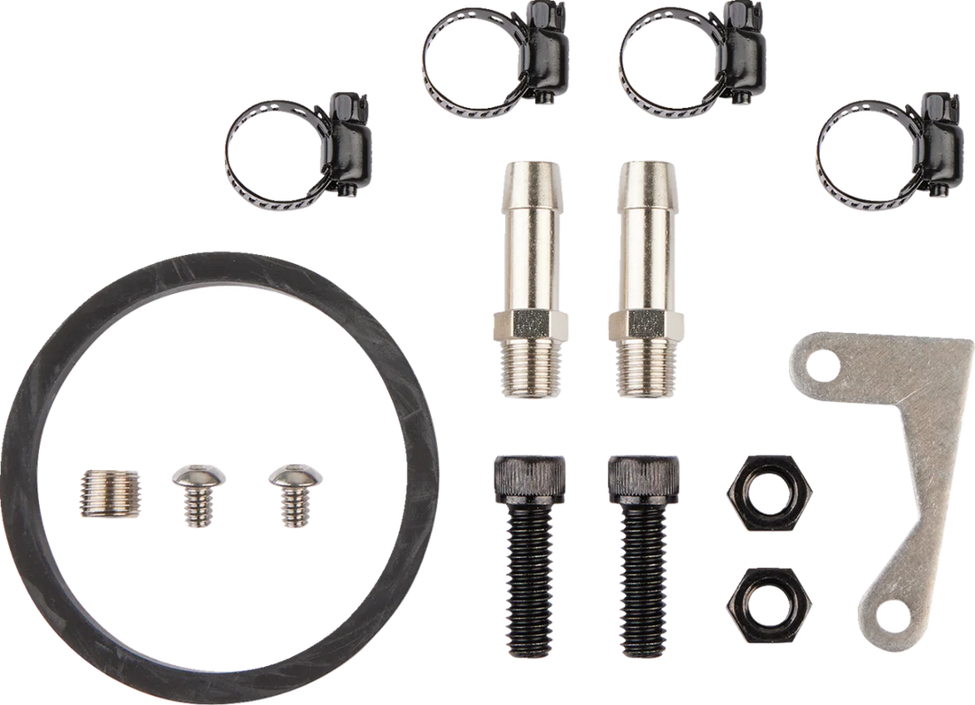 Jagg Oil Coolers Oil Cooler Kit - Vertical - WideLine 750-2000-0323 - Side View