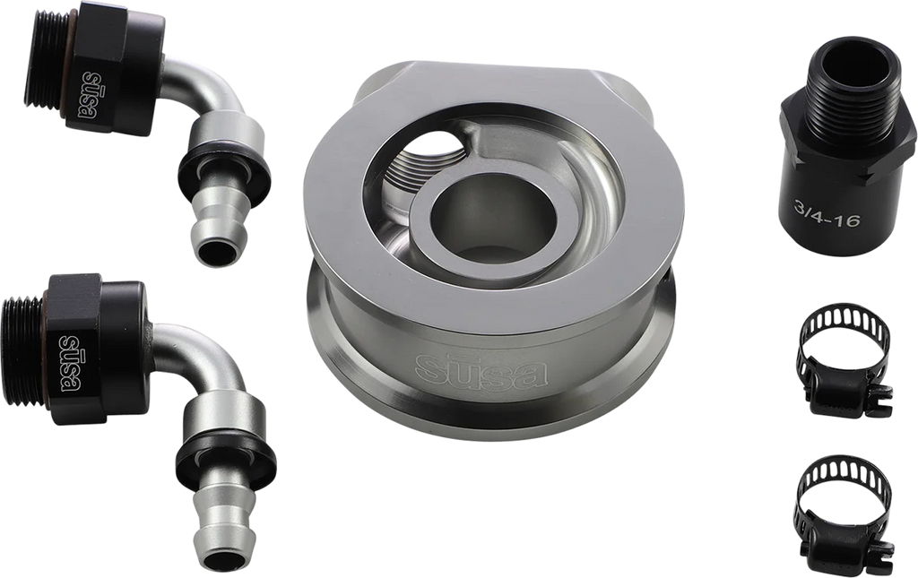 Jagg Oil Coolers Oil Filter Adapter - Big Twin/Sportster 4500 - Main Product View