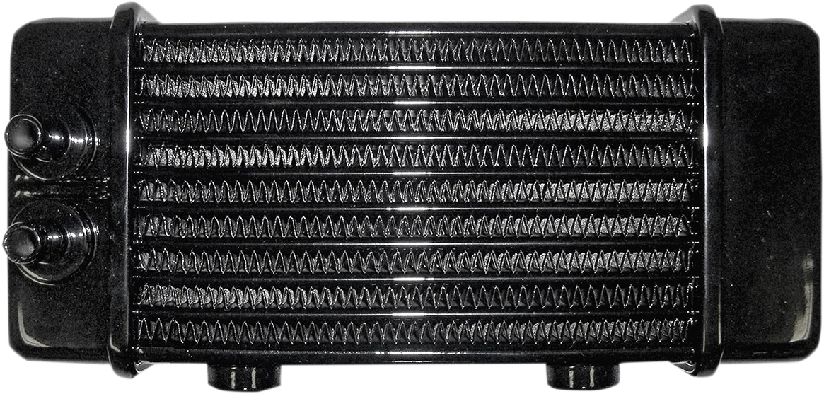 Jagg Oil Coolers Universal Oil Cooler - 10-Row - Gloss Black 3130